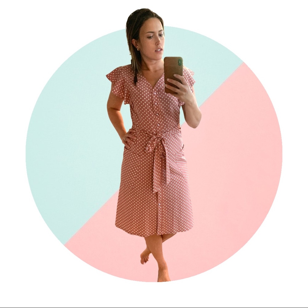 Pink Polka Dot Dress